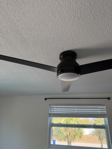 Fully cleaned ceiling fan with blades wiped and dust removed after house cleaning in Carrollwood